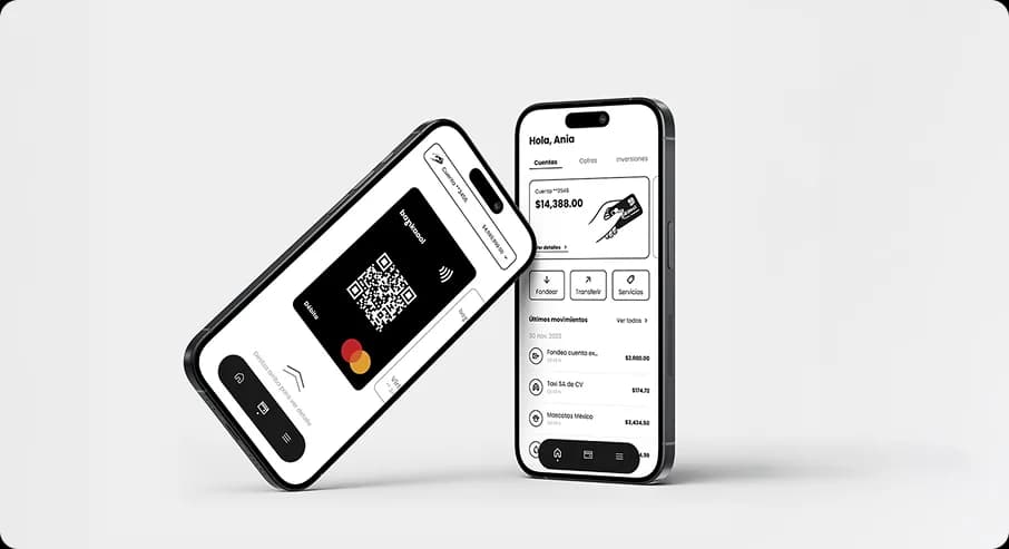 Teléfono con la aplicación Bankaool